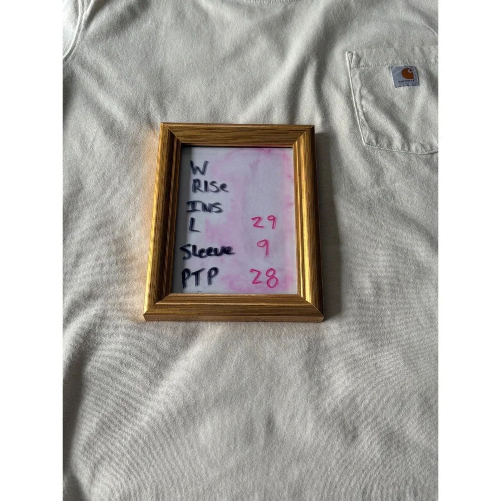 Carhartt Pocket T Shirt Mens XXL Beige Cream Original Fit‎ Workwear Cotton